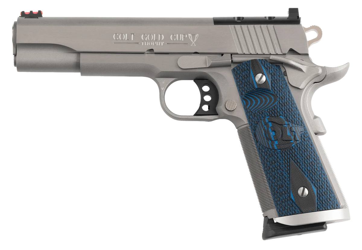 Colt Mfg Gold Cup Trophy 45 ACP 5" 8+1 SAO Pistol - Optic Ready Stainless