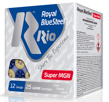 Rio Ammunition Royal Bluesteel Super Magnum 12 Gauge 3.5" 1 3/8 oz #2 Shot 25 Rd - Box or Case