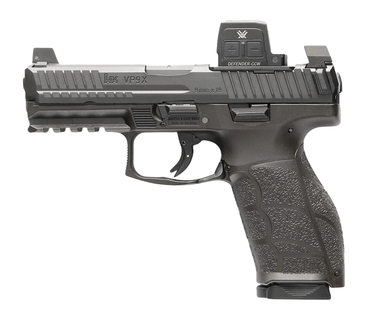 HK VP9A1 X w/Optic 9mm Luger 20+1 4.09" Semi-Auto Pistol - Vortex CCW