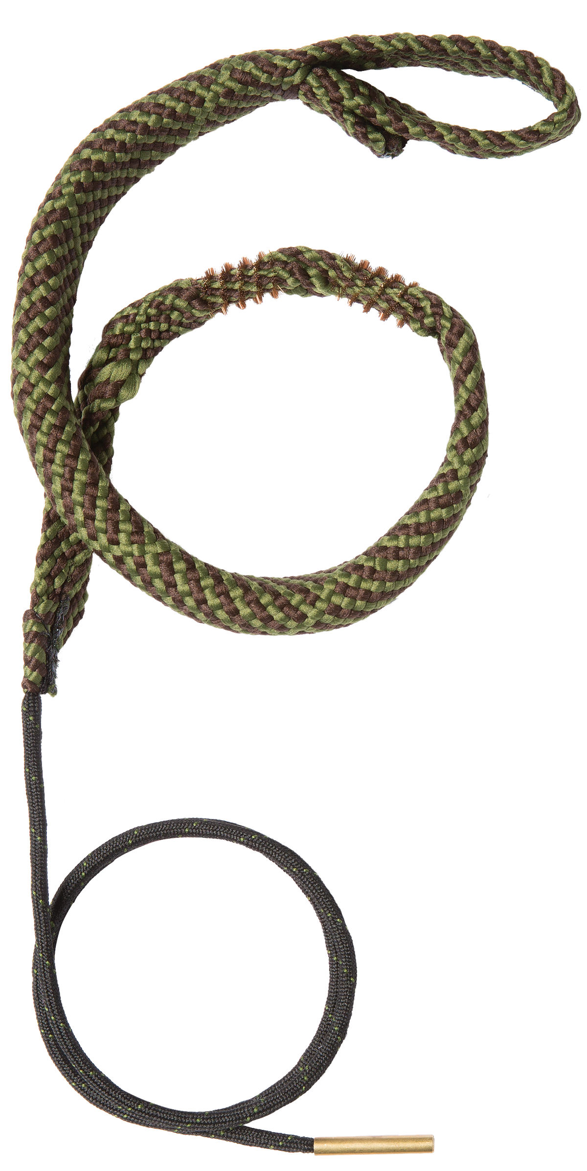 Hoppes BoreSnake Den 44/45 Cal Pistol Bore Cleaner Rope - Bronze Bristle