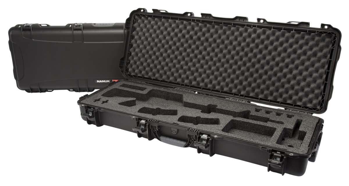 Nanuk 990 AR-15 Rifle Case 36" Black Polymer w/ Foam, Wheels and TSA Locks