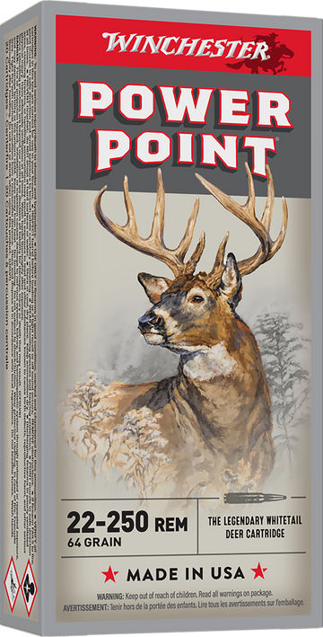 Winchester Ammo Super-X Power-Point 22-250 Rem 64 gr 20 Rd - Box or Case
