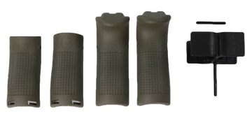 Glock 39844 Backstrap/Beavertail Set Battlefield Green Polymer - Fits G26/G27