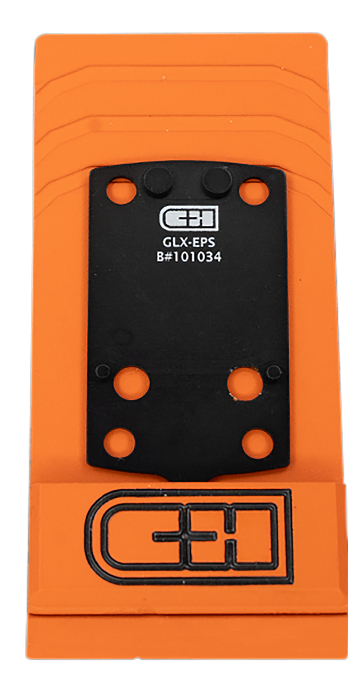 C&H Precision GLXEPS V4 MIL/LEO Glock 43X/48 MOS Adapter - Holosun EPS/EPS Carry Footprint - Black Anodized