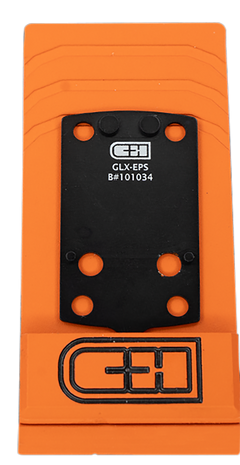 C&H Precision GLXEPS V4 MIL/LEO Glock 43X/48 MOS Adapter - Holosun EPS/EPS Carry Footprint - Black Anodized