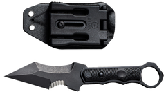 Civivi Knives Orthrus 3.76" Fixed Karambit/Straight Black Stonewashed Nitro-V Steel Blade - Black G10 Handle w/Finger Ring