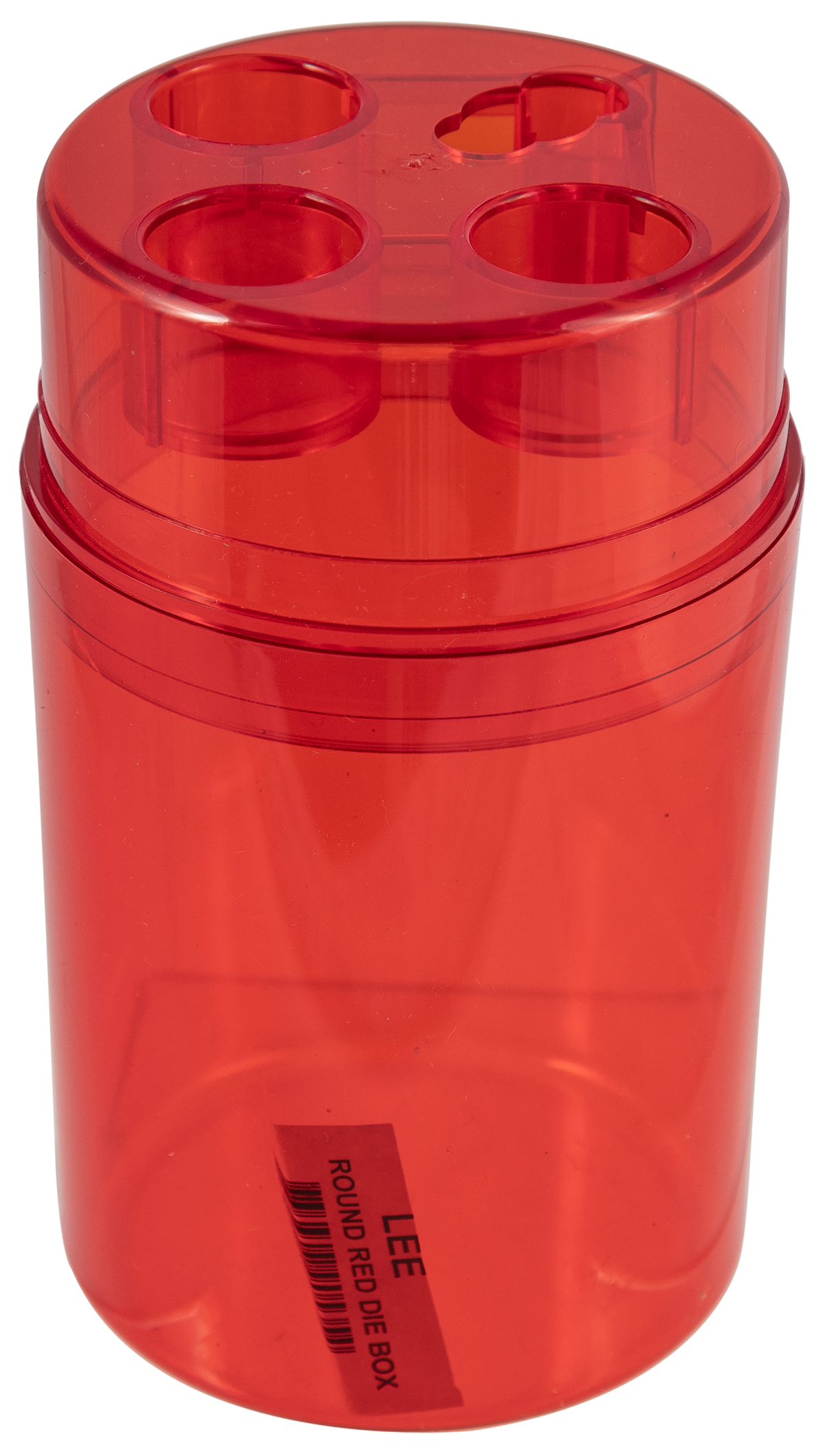 Lee 90535 Round Die Storage Box Red Multi-Caliber 3-Die Capacity