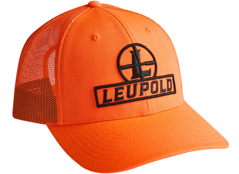 Leupold Low Profile Trucker Hat - Blaze Orange