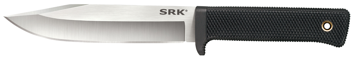 Cold Steel SRK 6" Fixed Clip Point Plain CPM-3V Steel Black Kray-Ex Handle