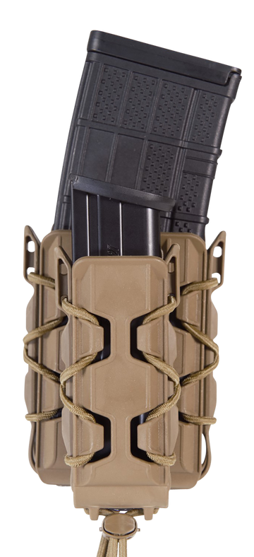 High Speed Gear 16DD01CB TACO V2 Double Decker Polymer Mag Pouch Coyote Brown Belt Clip