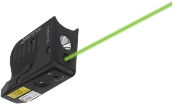 Nightstick TSM11G Subcompact Weapon-Mounted Light w/Green Laser 150 Lumens White LED Black Polymer - Glock 42/43/43X/48