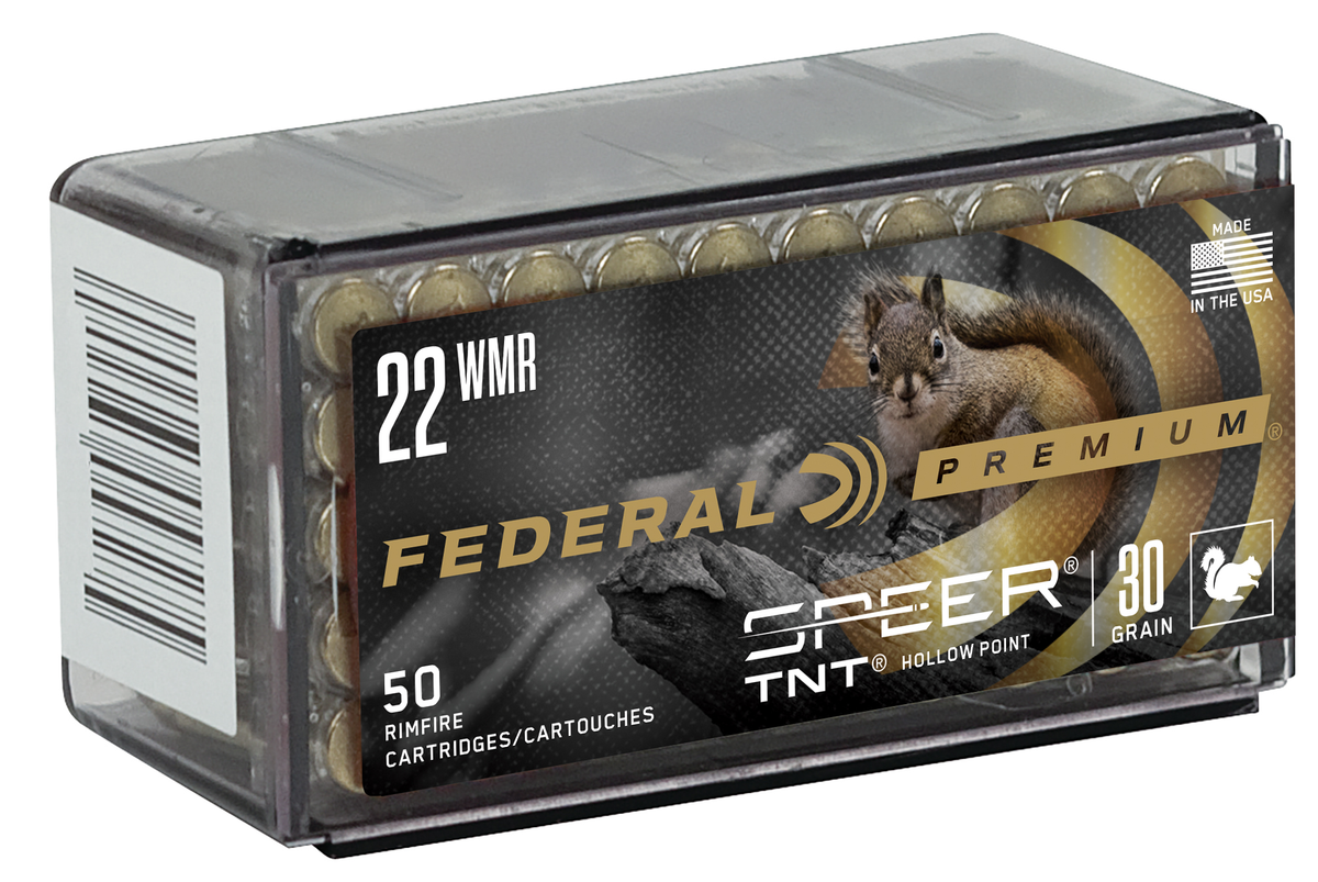 Federal Premium Varmint & Predator 22WMR 30gr Speer TNT Hollow Point 50 Rd - Box or Case