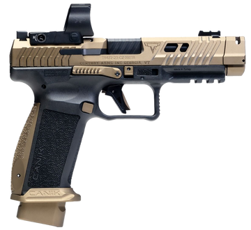 Canik TTI Combat 9mm Luger 4.60" 18+1 Semi-Auto Pistol - Bronze/Black