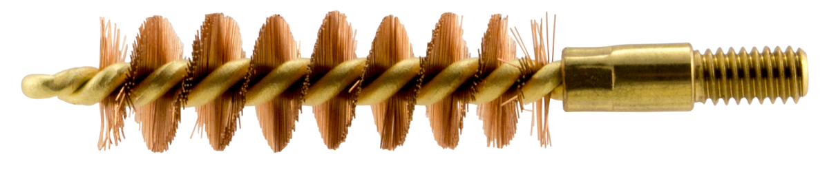 Pro-Shot 9P Bore Brush 9mm Luger #8-32 Thread Bronze Bristles Brass Core
