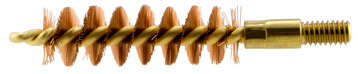 Pro-Shot 9P Bore Brush 9mm Luger #8-32 Thread Bronze Bristles Brass Core