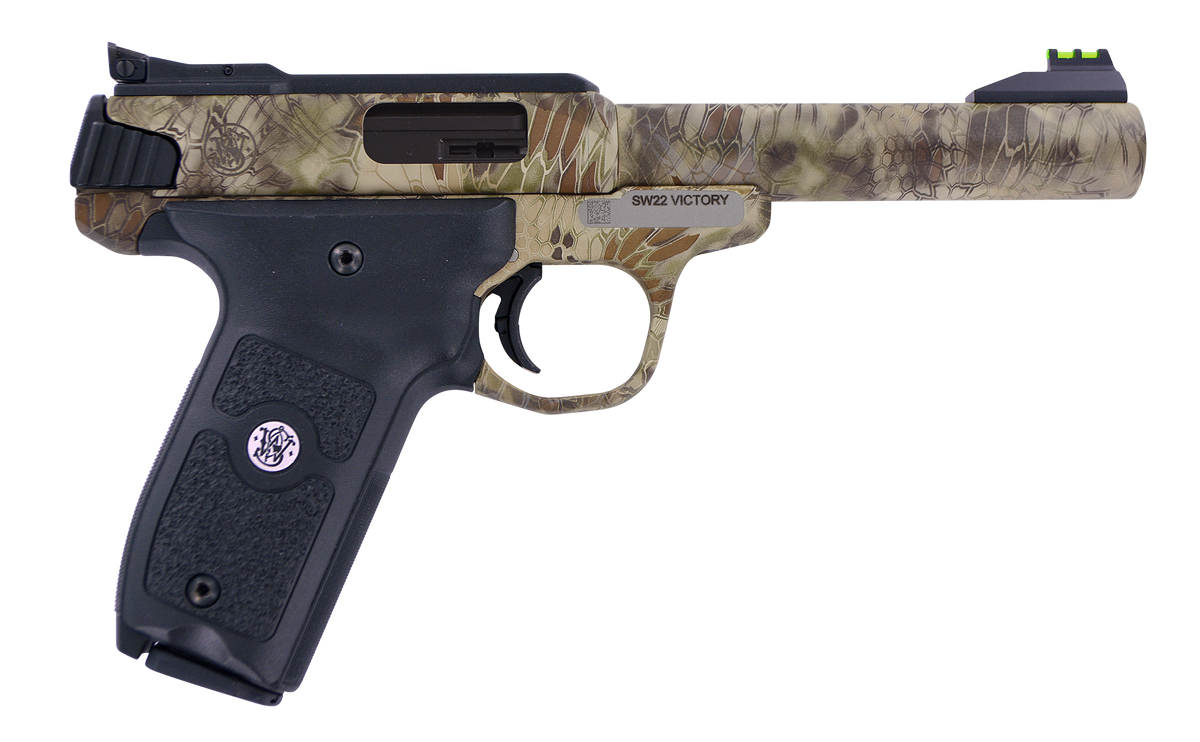 Smith & Wesson SW22 Victory 22 LR 5.5" 10+1 Kryptek Highlander Semi-Auto Pistol
