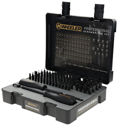 Wheeler Professional Screwdriver Set 100-Piece Black S2 Tool Steel