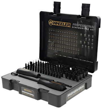 Wheeler Professional Screwdriver Set 100-Piece Black S2 Tool Steel