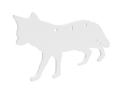 Birchwood Casey Centerfire Silhouette Coyote 3/8" AR500 Steel Target