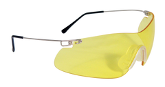 Radians Clay Pro Shooting Glasses Amber Lens Wraparound Silver Frame