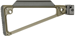 Midwest Industries Triangle Side Folding Stock OD Green 6061 Aluminum
