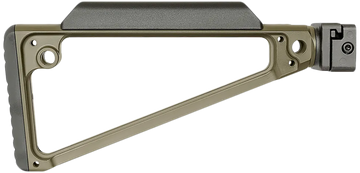 Midwest Industries Triangle Side Folding Stock OD Green 6061 Aluminum
