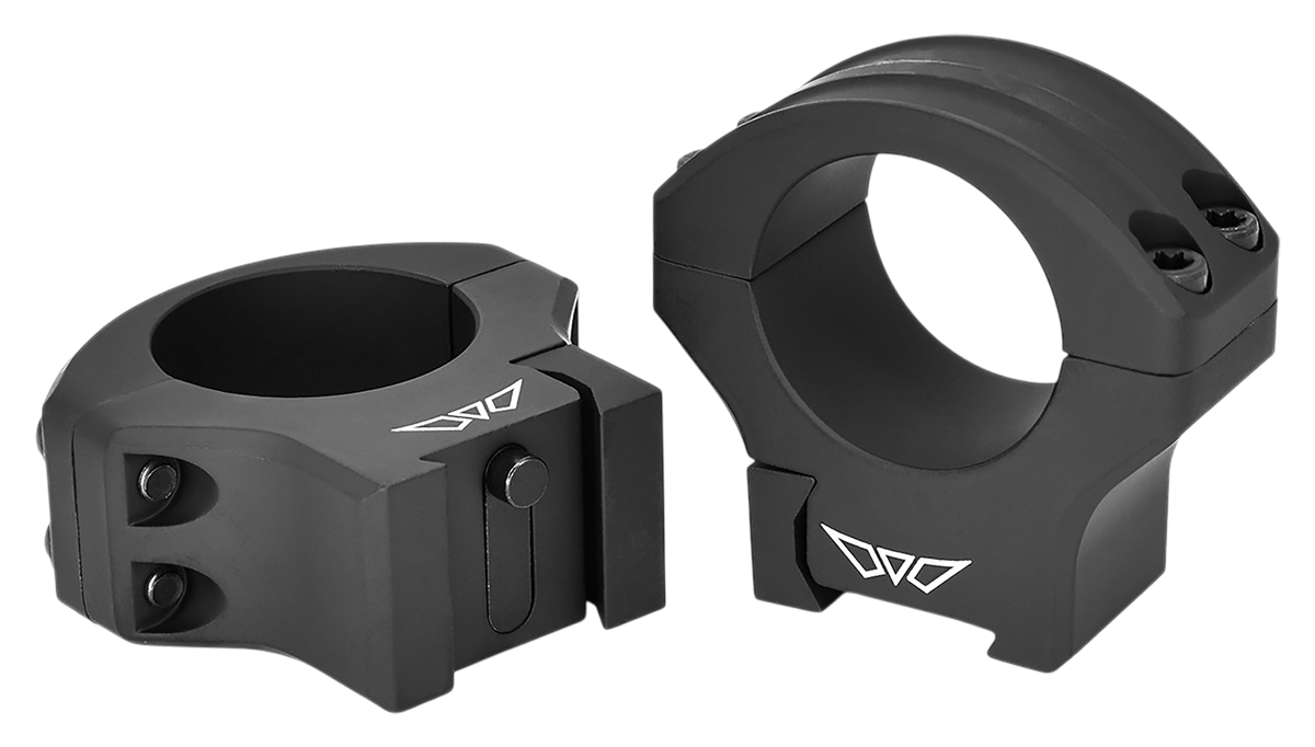 Warne HyperLite 30mm Tube Medium Matte Black Scope Rings - Fits Tikka