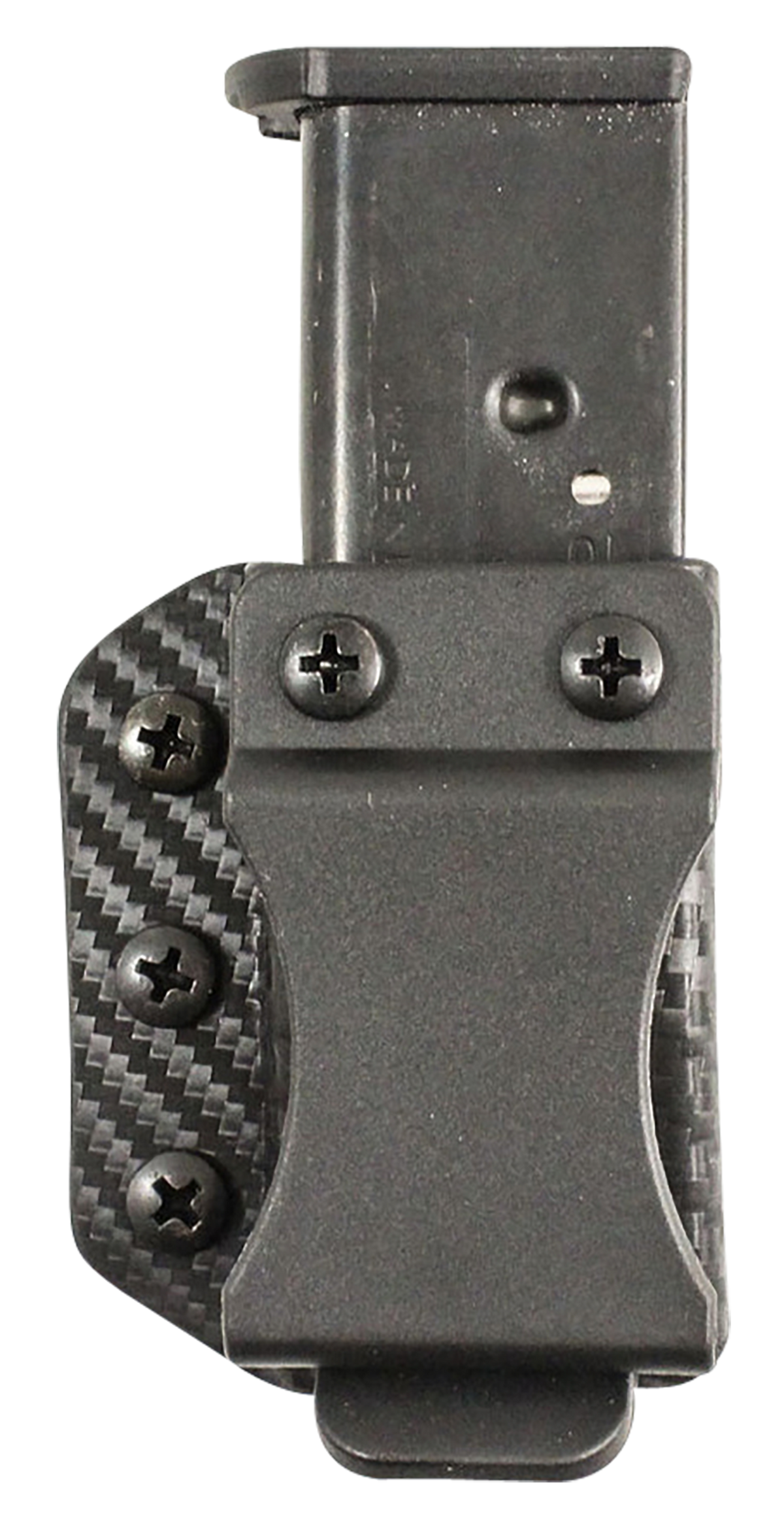 DeSantis Gunhide A100KJJJZ Persuader Mag Pouch Double Stack IWB/OWB Black Kydex Belt Clip Ambidextrous