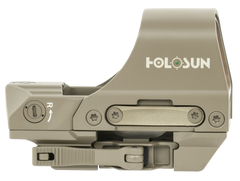 Holosun HE510C-GR-FDE 510 1x 0.91" x 1.26" 2 MOA Green Dot/65 MOA Circle Multi-Reticle Reflex Sight - Flat Dark Earth