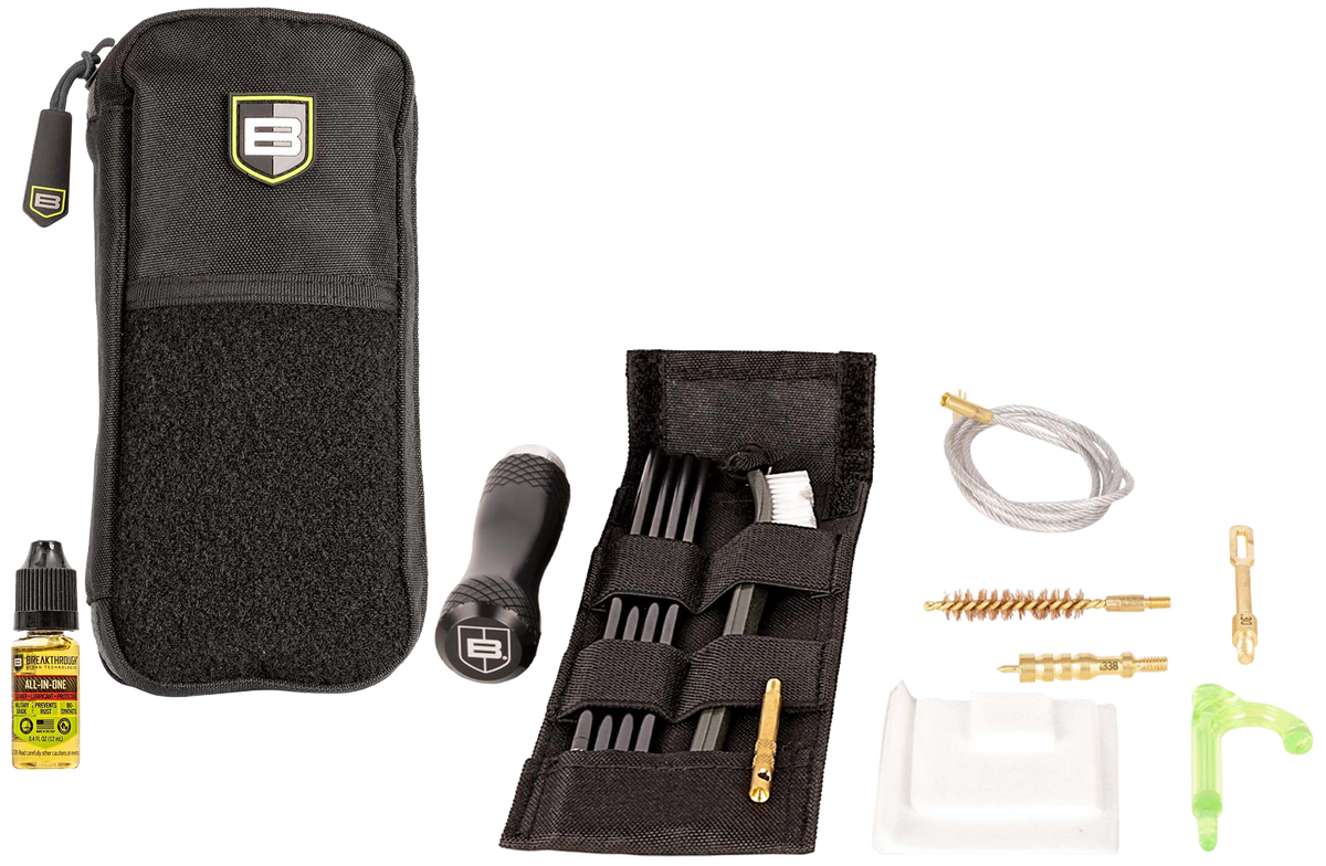 Breakthrough Clean Badge Series Rod/Pull-Thru Cleaning Kit .338 Cal - 9 Piece