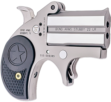 Bond Arms Stubby Stinger RS 22 LR 2.20" 2-Rd Break-Action Derringer - Black Polymer Grips