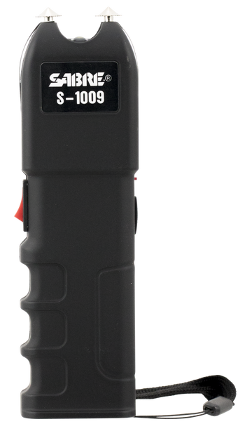 Sabre S1009 Tactical Stun Gun w/Flashlight 1.25 uC Black