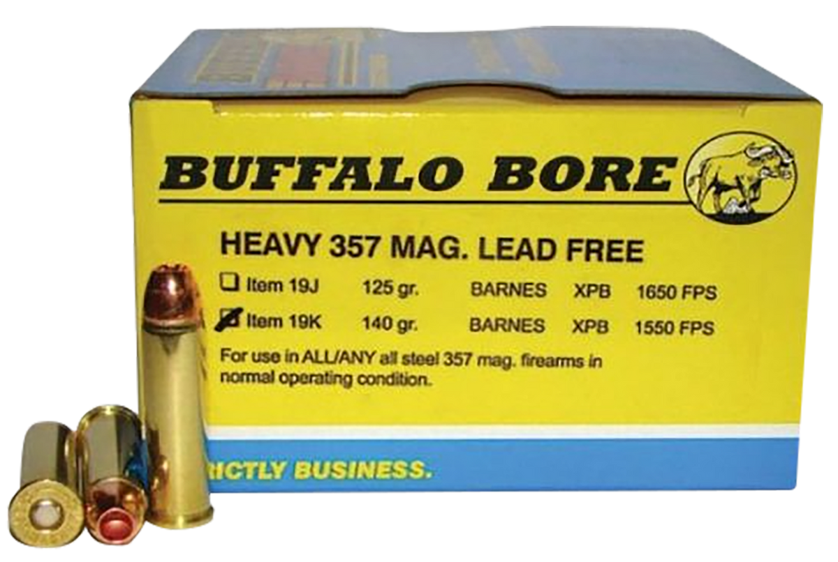 Buffalo Bore Ammunition Buffalo-Barnes Strictly Business 357 Mag 140gr VOR-TX XPB Lead-Free 20 Rd Box - Box or Case
