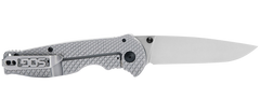 S.O.G Flash FL 3.40" Folding Drop Point Plain 4116 SS Silver Stainless Steel Handle