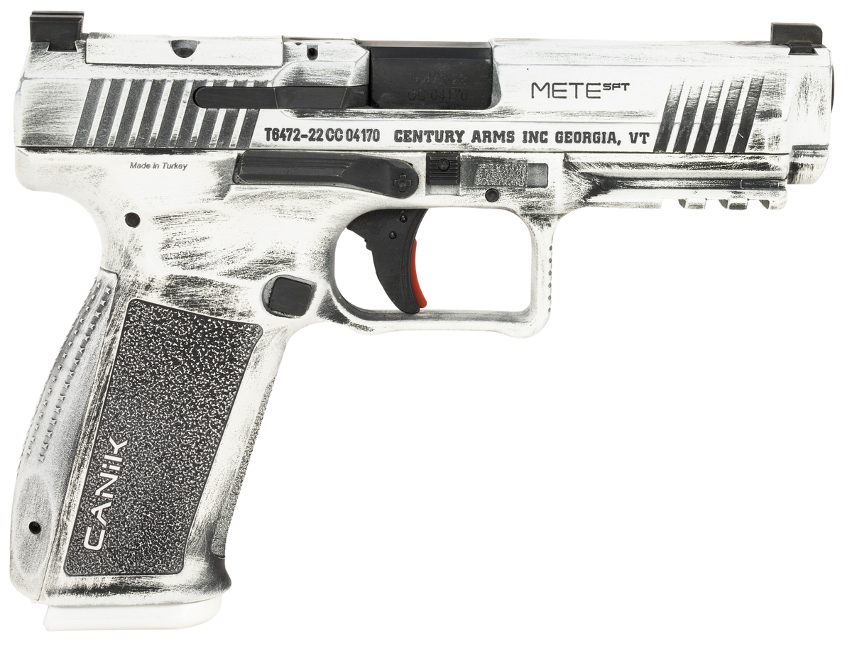 Canik Mete SFT 9mm Luger 4.46" 18+1 Semi-Auto Pistol - Arctic Distressed Cerakote