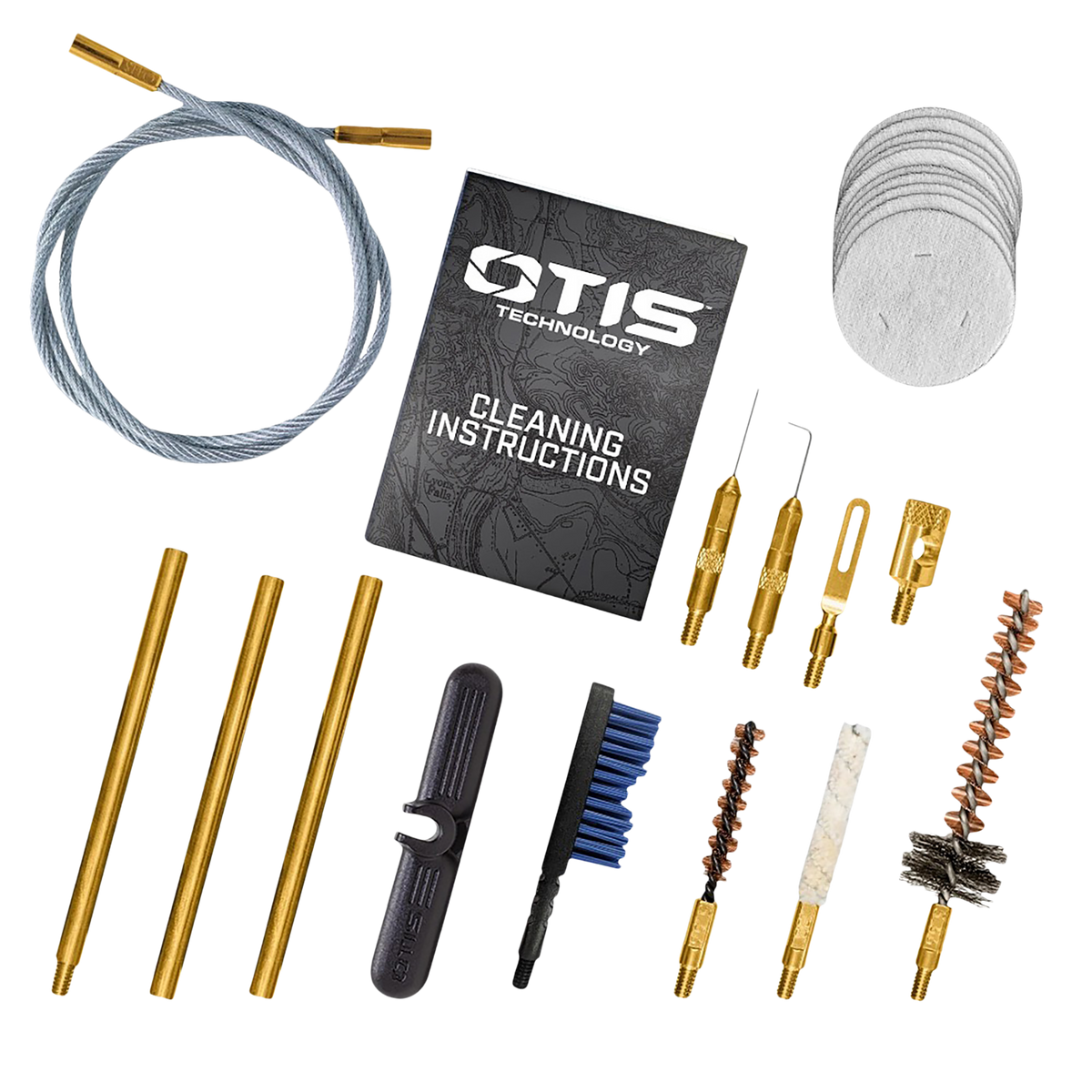 Otis Patriot .223 Rem/5.56 NATO 15-Piece Rifle Cleaning Kit - Yellow Plastic Box