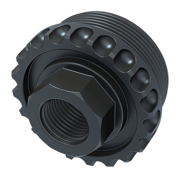 LANTAC USA ADC DT 5/8x24 HUB Suppressor Adapter - QPQ Black