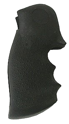 Hogue 46000 OverMolded Monogrip Black Rubber w/ Finger Grooves - Colt Python