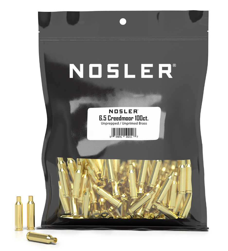 Nosler Premium Brass 6.5 Creedmoor Unprimed Rifle Brass Cases 100/Box