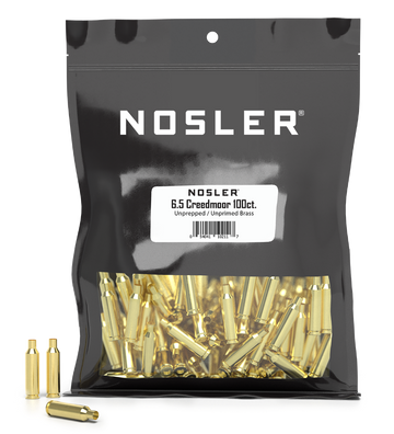 Nosler Premium Brass 6.5 Creedmoor Unprimed Rifle Brass Cases 100/Box