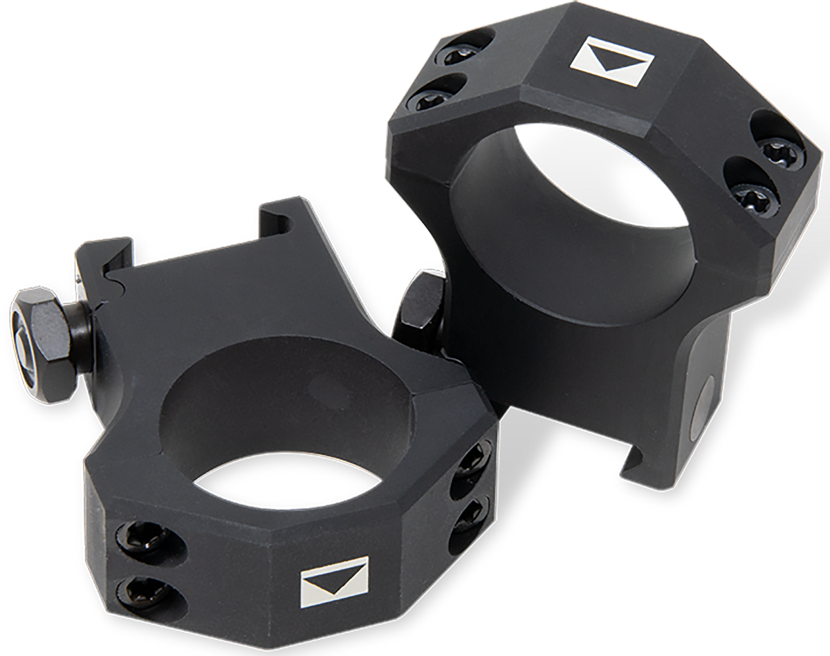 Steiner T-Series 5962 30mm Tube High 1.25" Matte Black Aluminum Picatinny Scope Ring Set