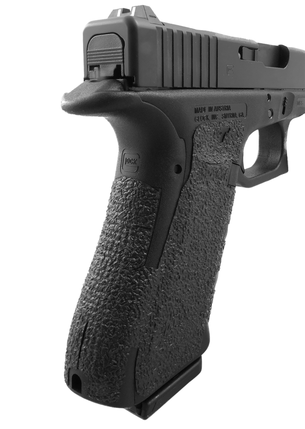 Talon Grips 113R Adhesive Grip for Glock 17/22/24/31/34/35/37 Gen4 No Backstrap - Black Textured Rubber