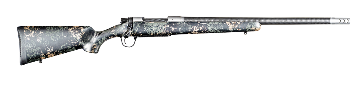 Christensen Arms Ridgeline FFT 7mm PRC 22" 3+1 Bolt-Action Rifle - Burnt Bronze Cerakote - Green/Black/Tan Stock
