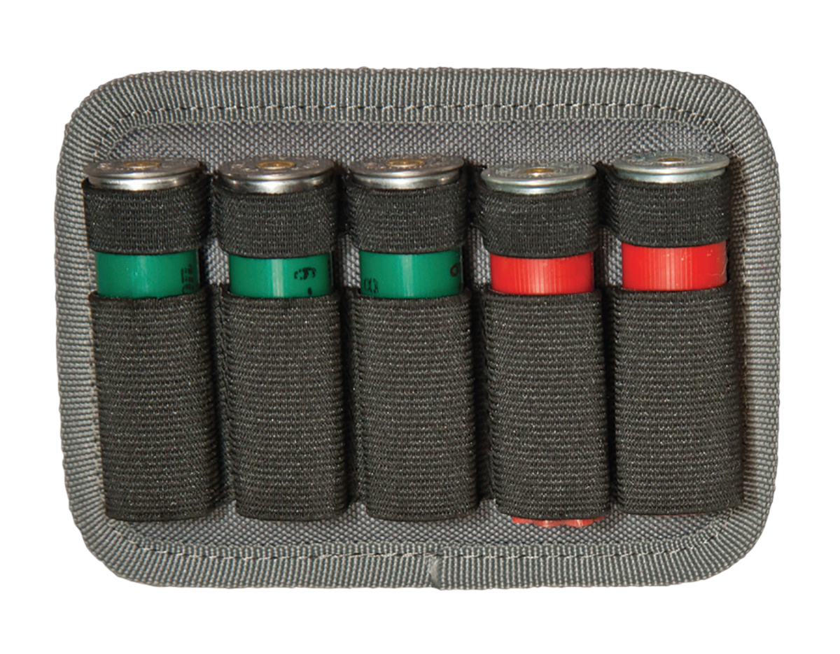 G*Outdoors GPS 207SH5 12 Gauge Shotshell Holder OD Green 1000D Nylon Hook & Loop Mount
