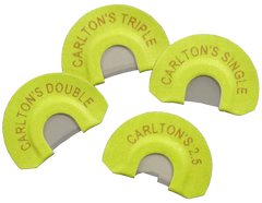 Wayne Carlton's Calls 70314 Essential Elk Diaphragm Call 4-Pack - Single/Double/Triple/2.5 Reed - Yellow