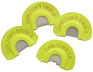 Wayne Carlton's Calls 70314 Essential Elk Diaphragm Call 4-Pack - Single/Double/Triple/2.5 Reed - Yellow