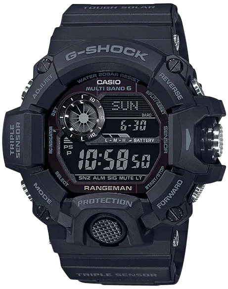 G-Shock Rangeman GW94001B Solar Blackout Digital Compass Watch