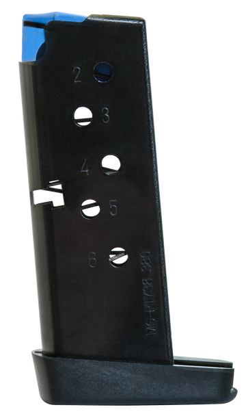 Mec-Gar Taurus PT738 TCP 380 ACP 6-Rd Blued Carbon Steel Magazine