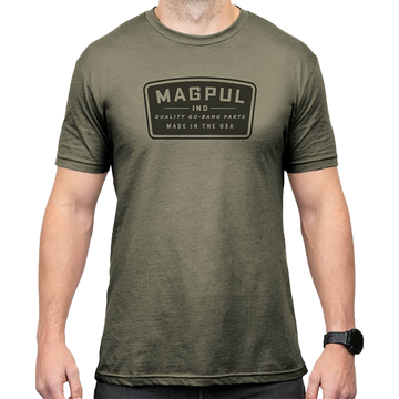 Magpul Industries Go Bang Parts Olive Drab Heather Cotton/Polyester Short Sleeve T-Shirt - Medium