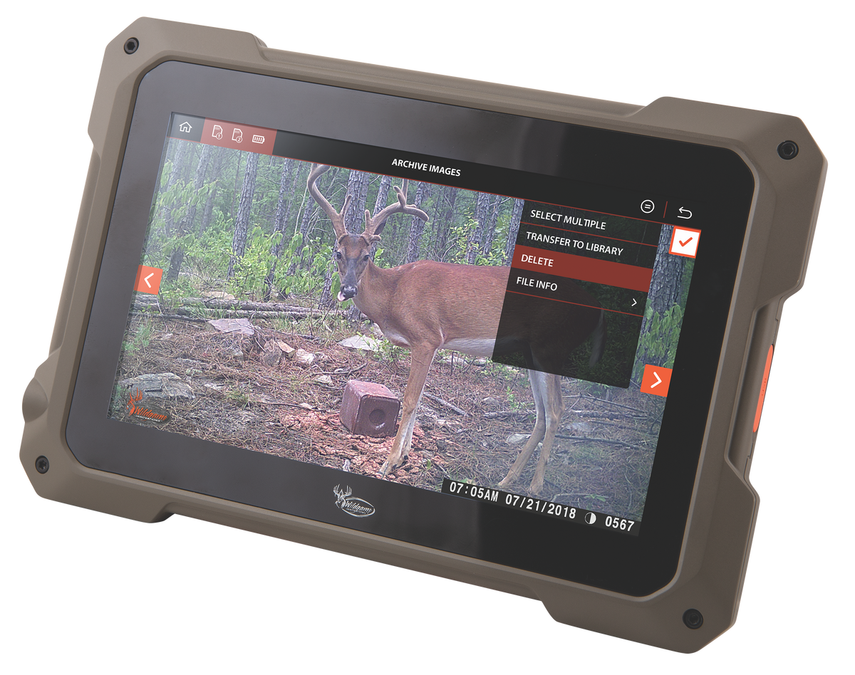 Wildgame Innovations Trail Pad SD Card Viewer Brown 7" Touchscreen 32GB x 2